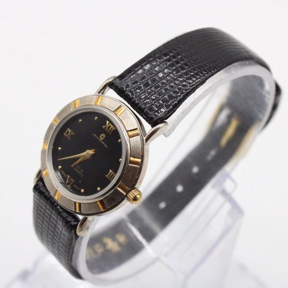 J.B Champion Watch Womens Silver Tone Stainless Steel Classic Black Round Dial - Picture 4 of 8